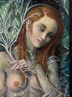 “La Vegetation” 2015 Surrealist Painting by Jean Pierre Alaux