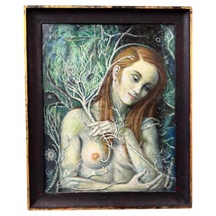“La Vegetation” 2015 Surrealist Painting by Jean Pierre Alaux