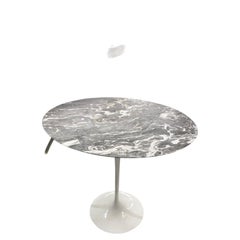 Stunning Grey Marble Satin Eero Saarinen for Knoll Oval Table