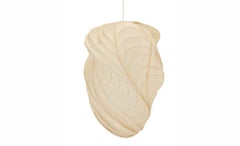 Splendido lampadario a sospensione con lanterne in carta e legno di William Leslie