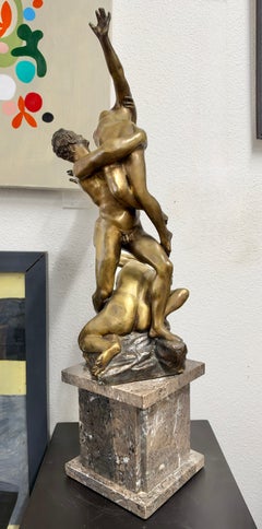 "Il ratto delle Sabine", bronzo neoclassico del Grand Tour ispirato a Giambologna