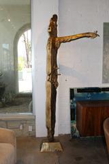 Haute dame en bronze de deux mètres de haut John Richen