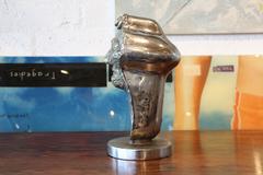 Moses Sanchez Sculpture Made from a Vintage Cadillac Bumper