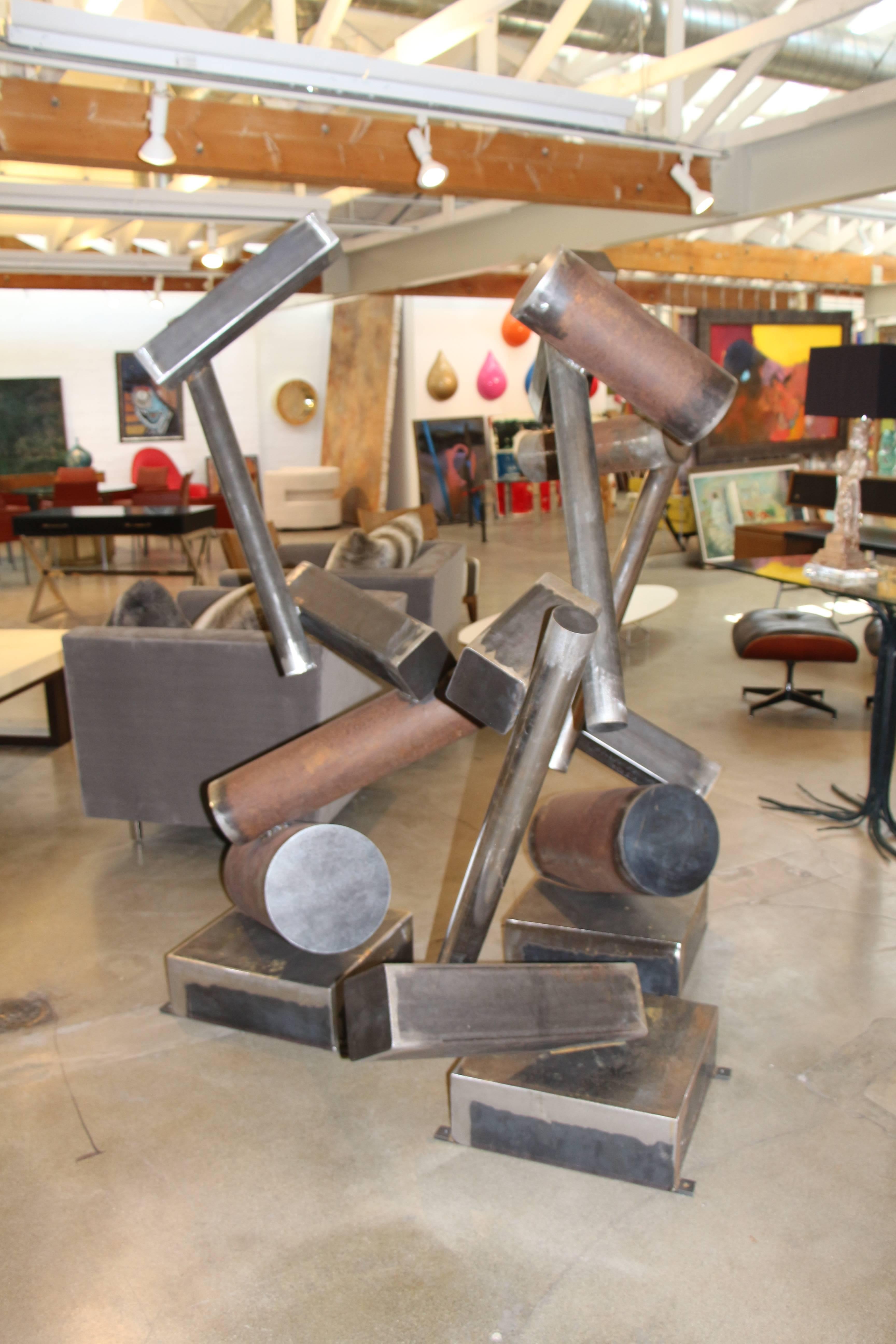 Three Large Steel Sculptures by Noted Colorado Artist David Mazza 3