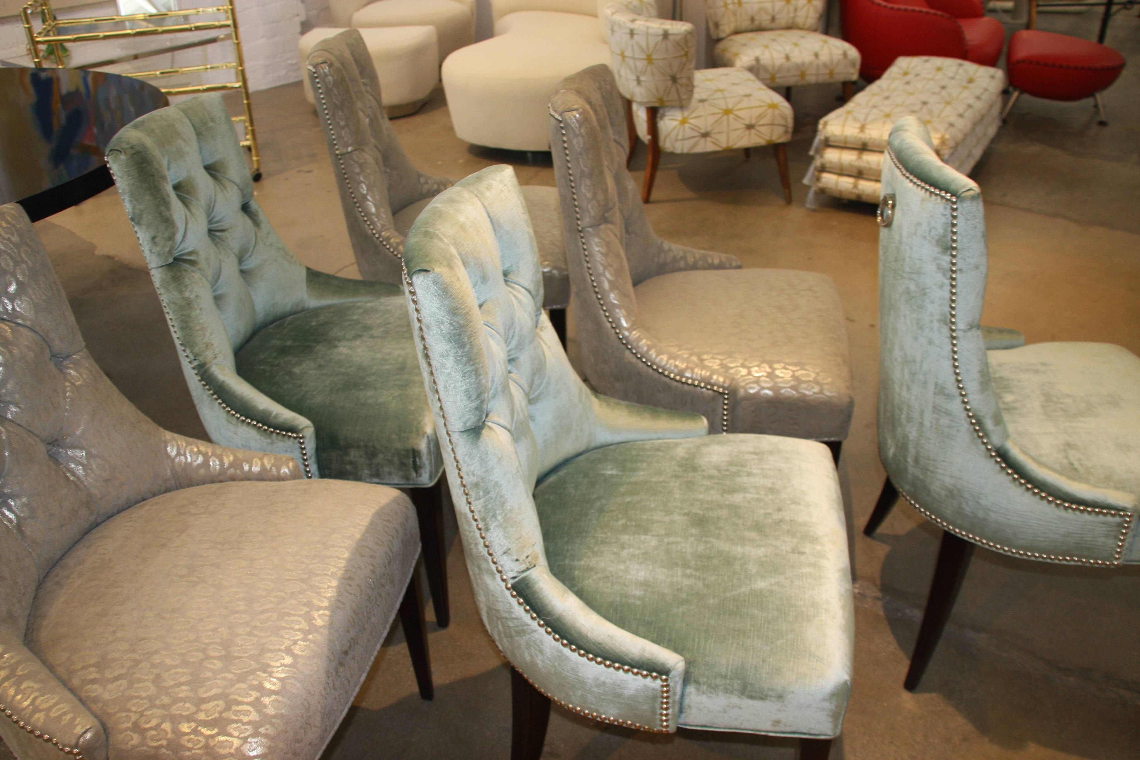 Contemporary Set of Six Ritz Chairs Designed by Thomas Pheasant for Baker Furniture