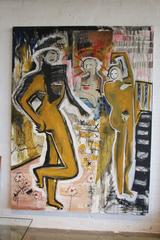 Joshua Jenkins 2014 "Appeso con Gesù" Astratto di grandi dimensioni