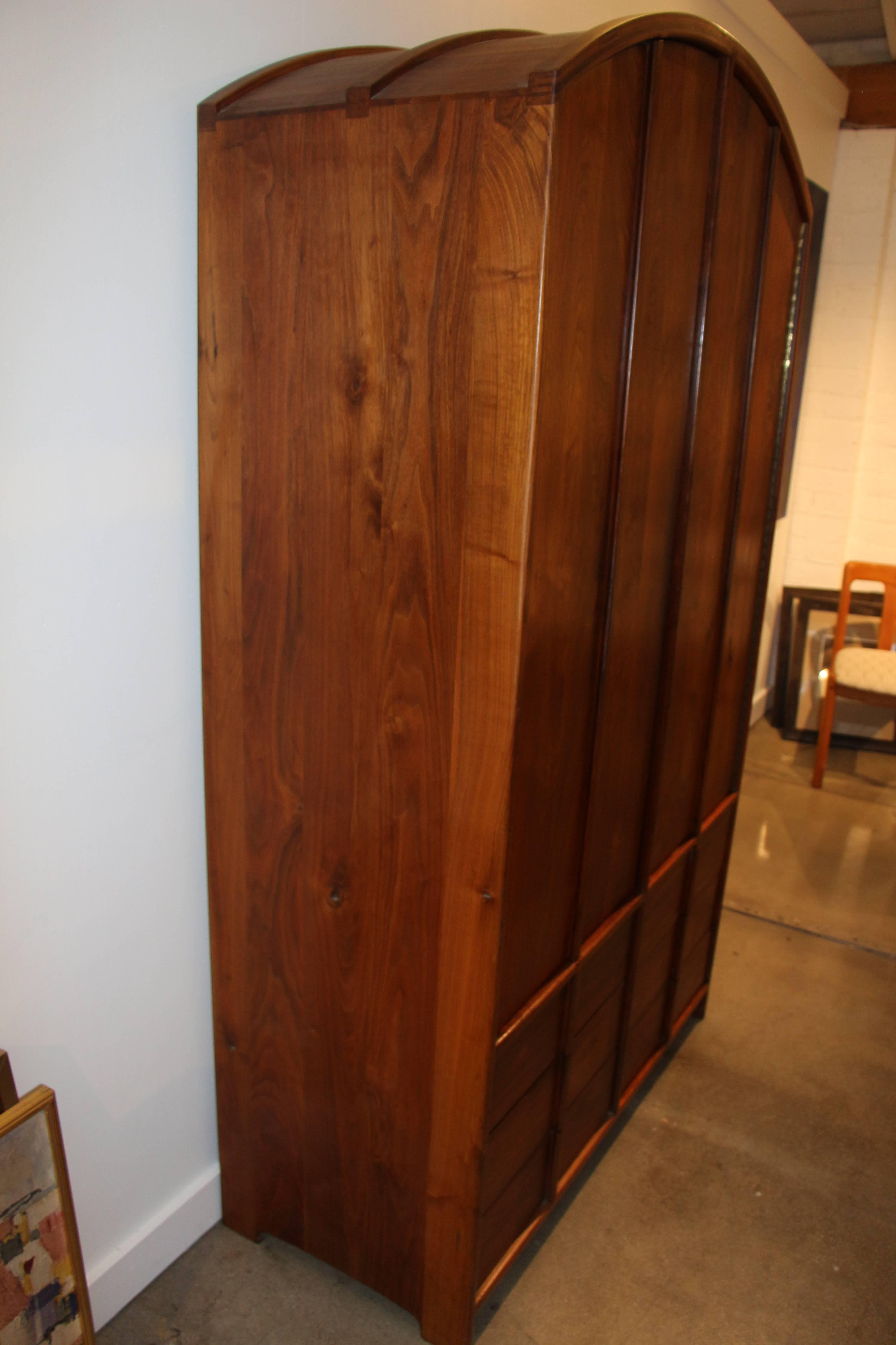 Stunning John Nyquist Armoire with Great Detail In Good Condition In Palm Springs, CA