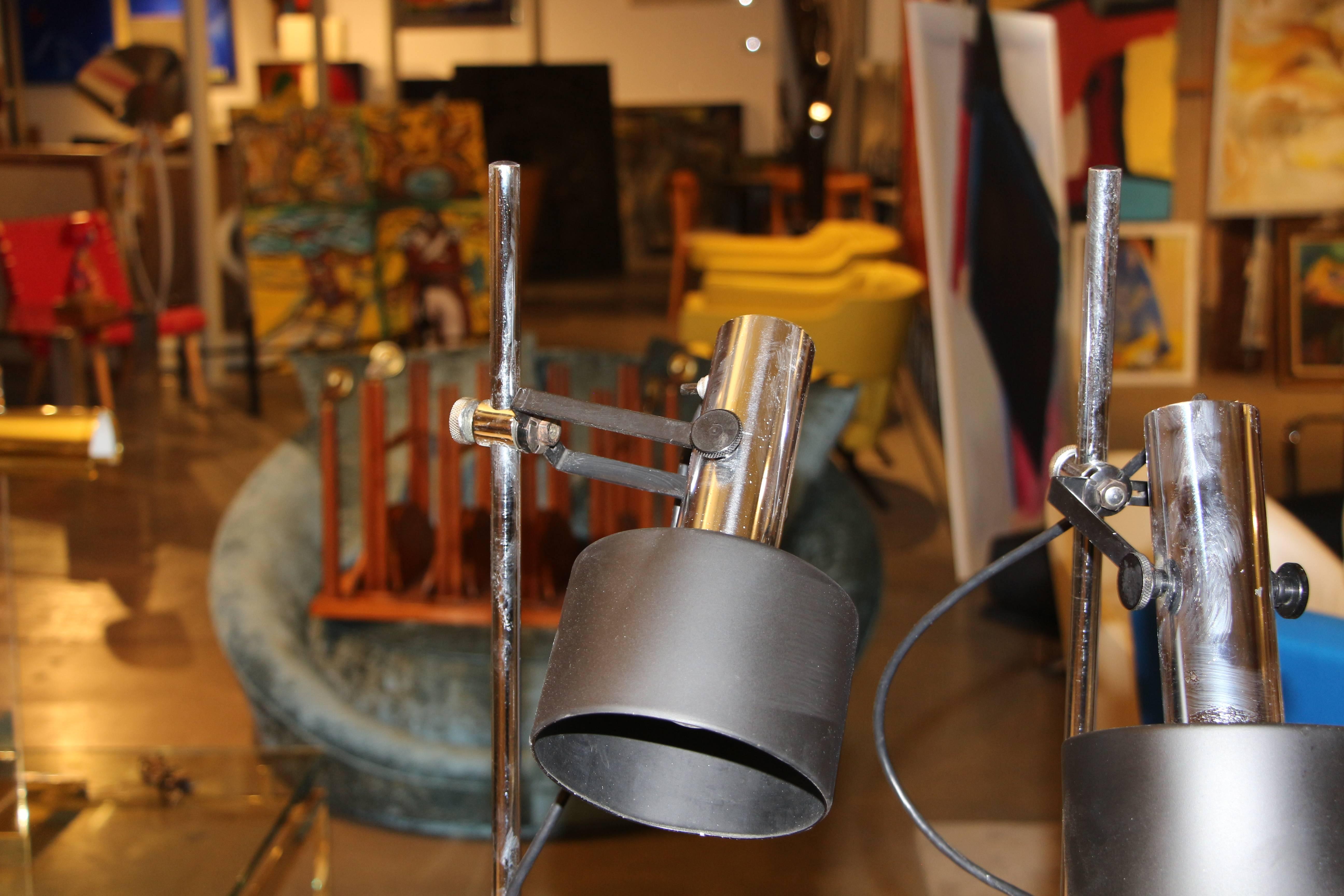 Lightolier Vintage Floor Lamps In Good Condition In Palm Springs, CA