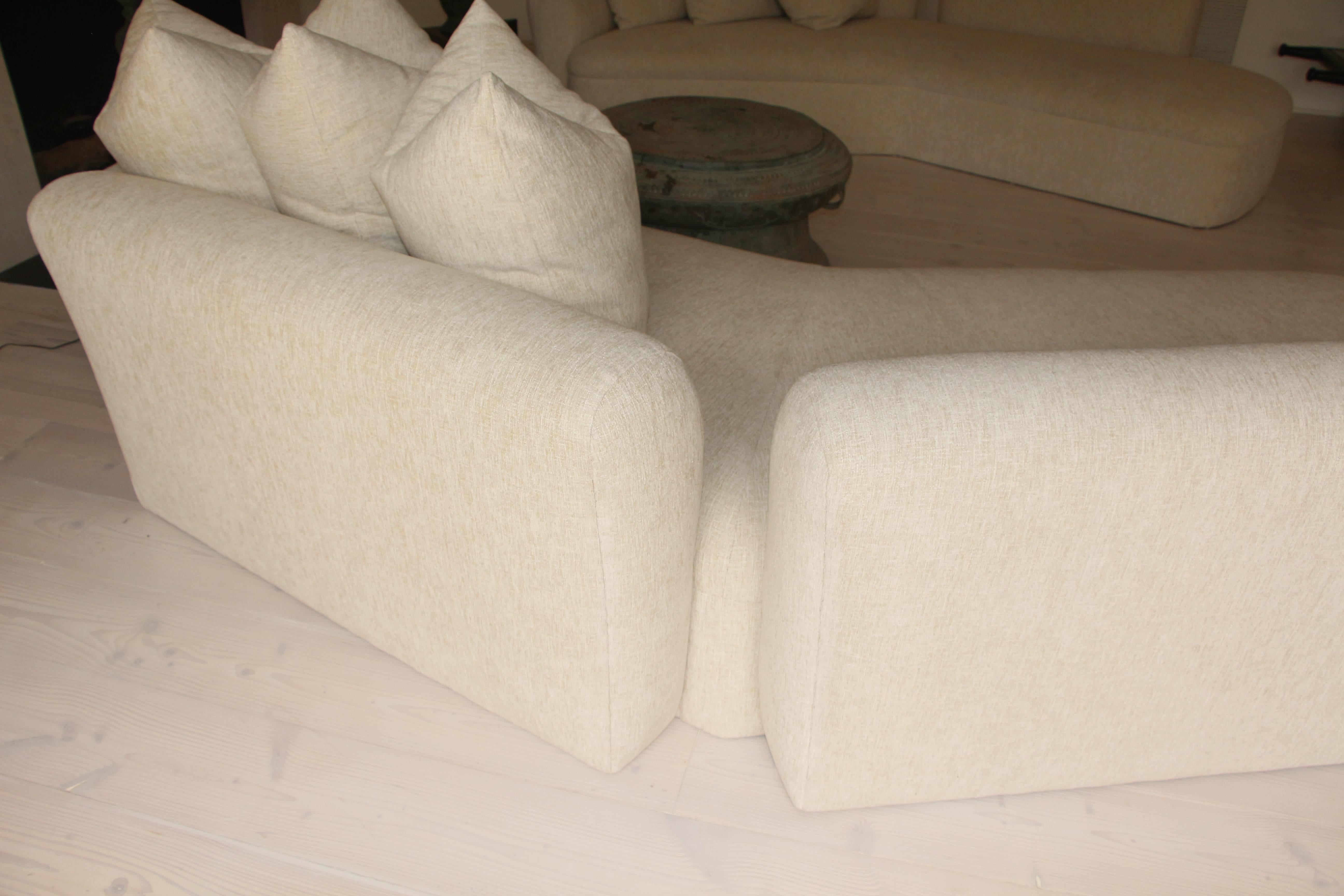 v shaped sofas