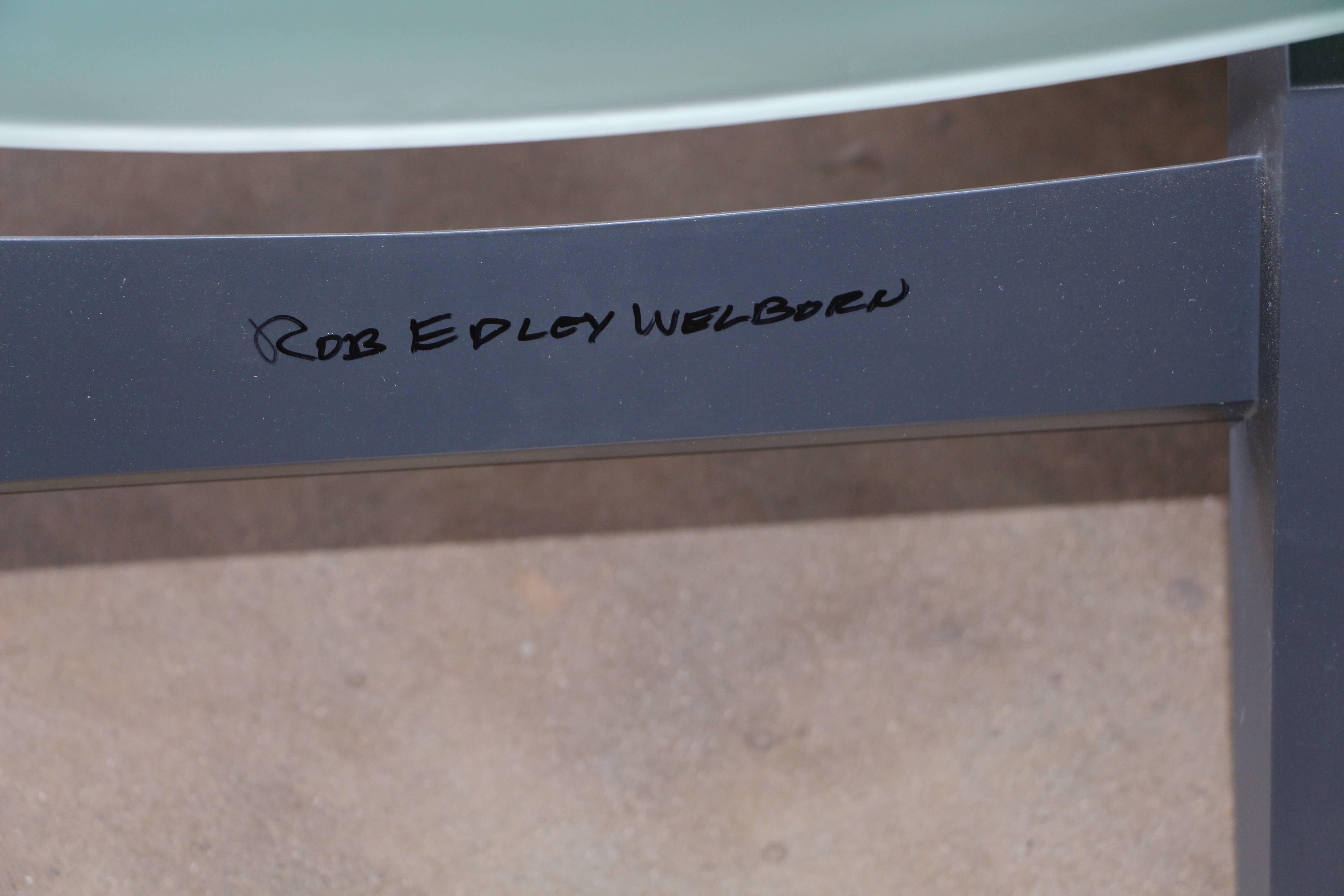 Acrylic Rob Edley Welborn Prototype Lounge Chair in Plexiglass and Painted Wood