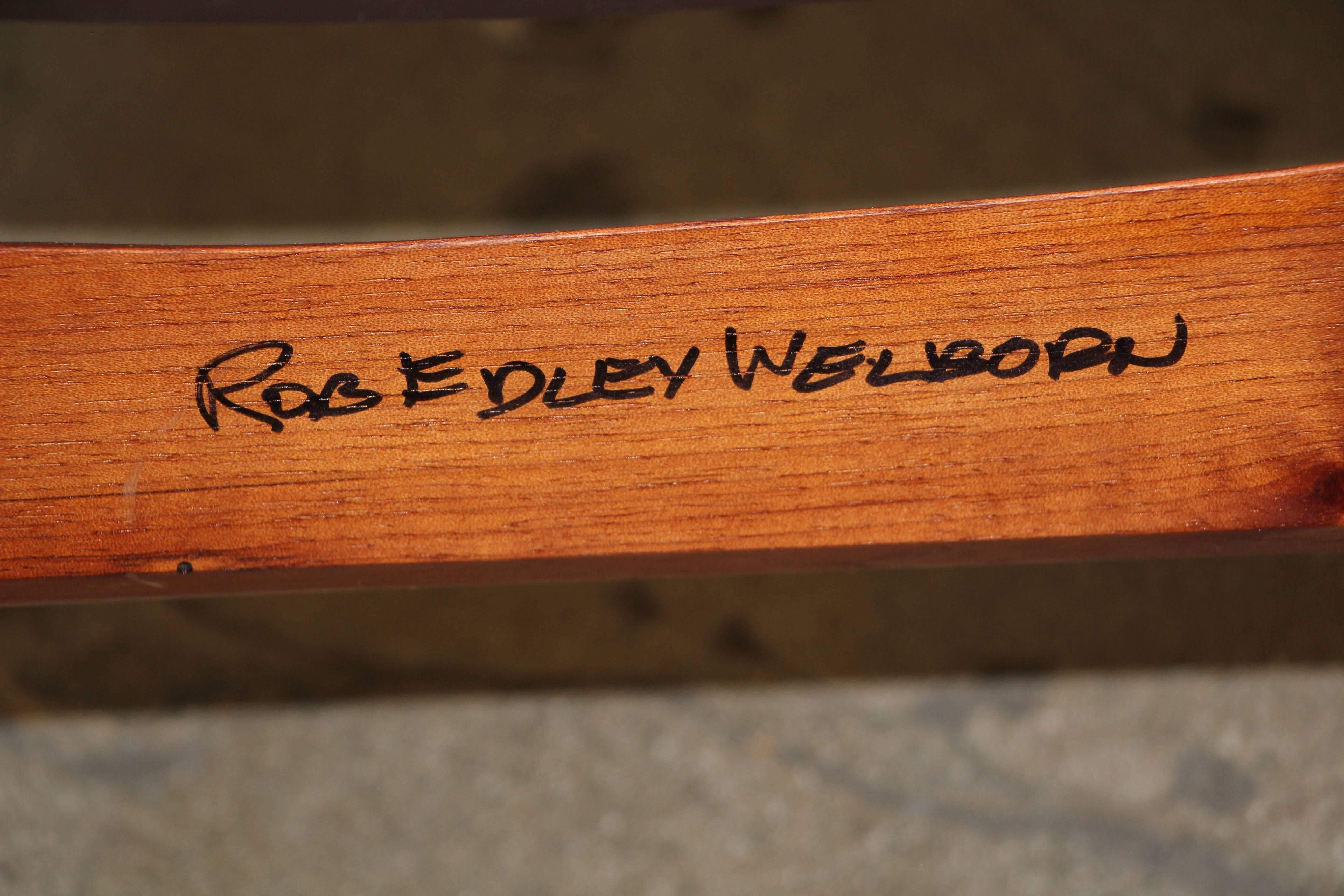 Rob Edley Welborn Prototype Lounge Chair in Wood and Paint 3