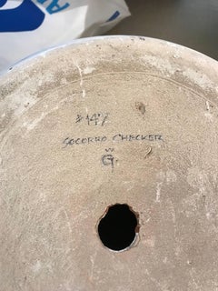 Acoma Socorro Checkers Pattern Matching Hand Thrown Lamps