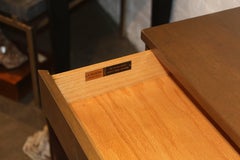 Paul McCobb for Calvin Sideboard and Bar with Leather and Caned Front