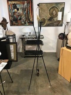 Hand Forged Iron Tripod Floor Lamp