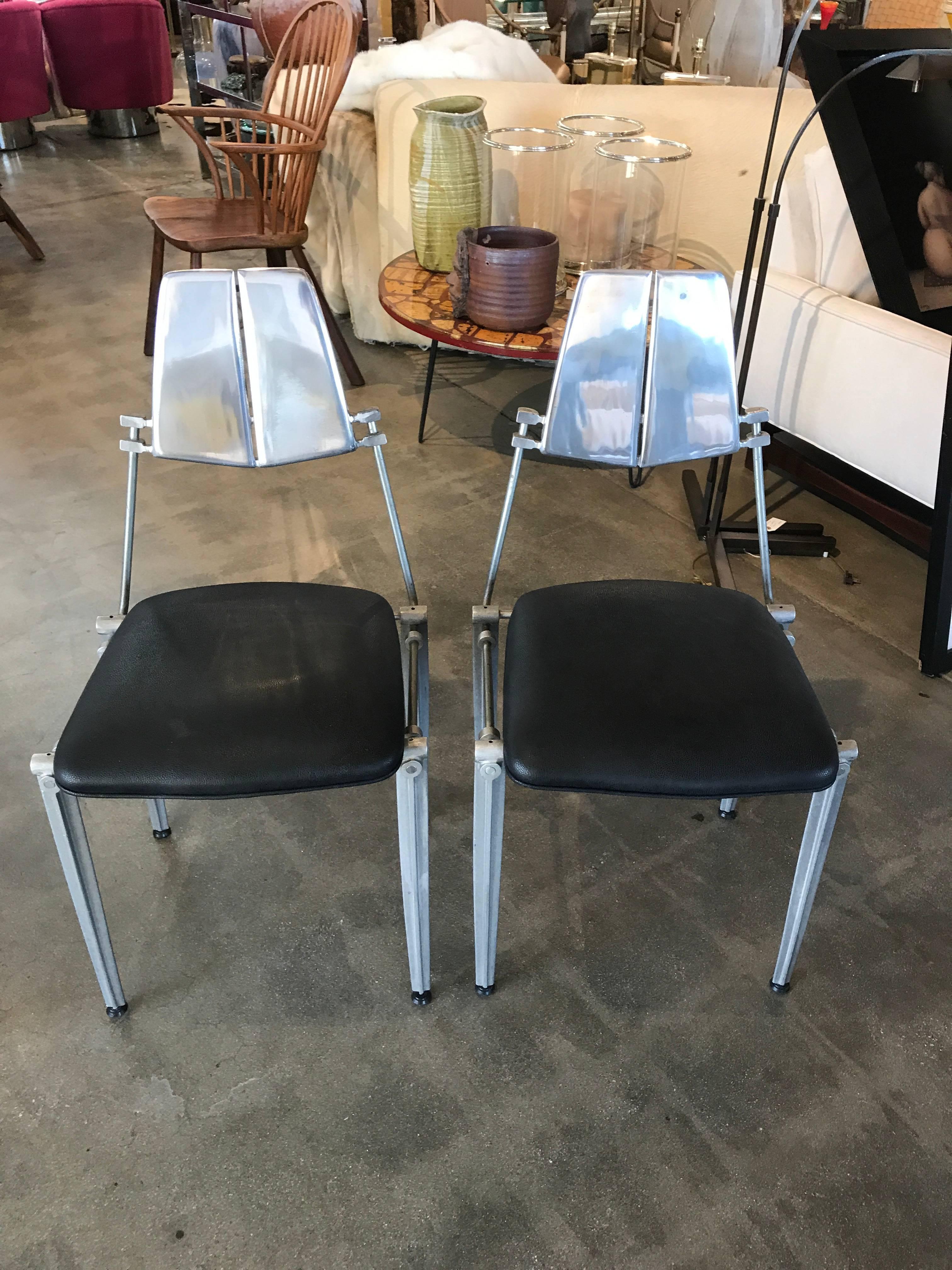 Pair of Robert Josten Chairs and Matching Table In Good Condition In Palm Springs, CA