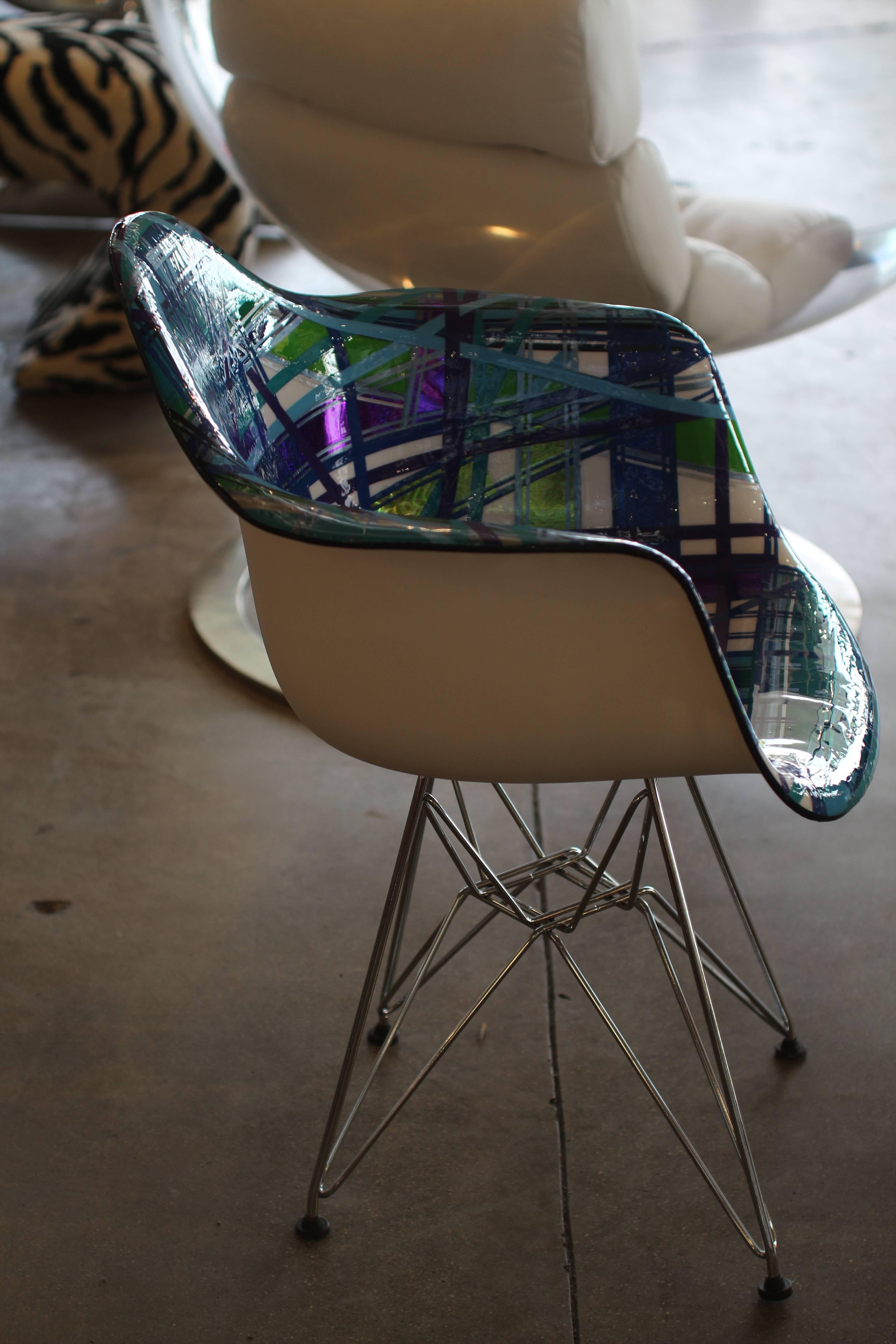 Mauro Oliveira Decorated Chair Titled 