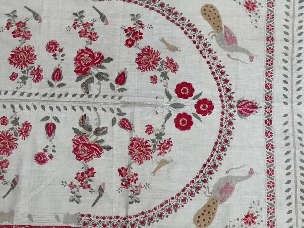 XIXe siècle 19e siècle Textile bloqué à la main en vente
