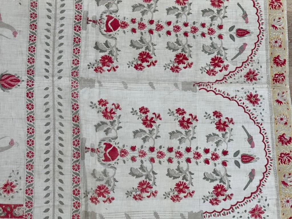 19e siècle Textile bloqué à la main en vente 2