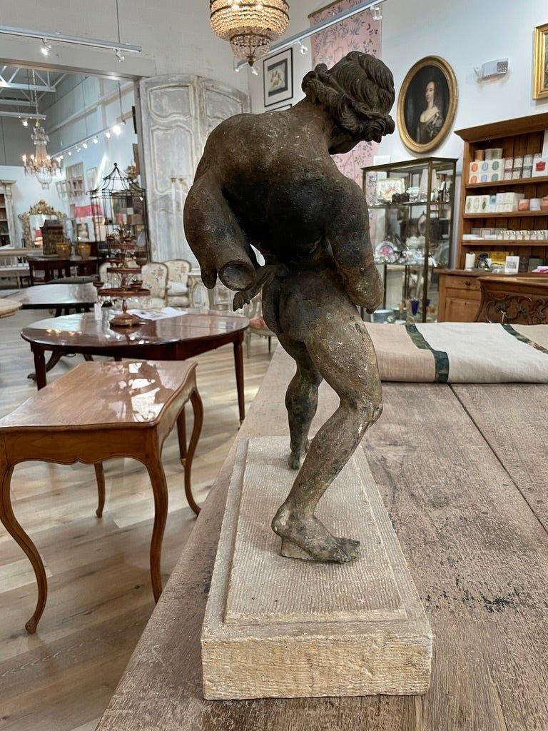 XIX secolo Figura in bronzo di un satiro in vendita