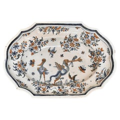Faience Chinoiserie Dish Alcora Spain, c. 1735-1760