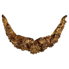 French Carved and Gilded Architectural fragment, 18th-19th c.