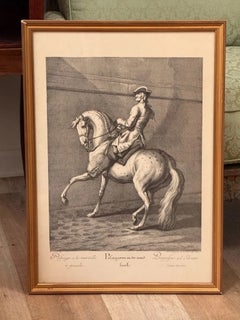 Johann Elias Ridinger (German, 1698–1767). Set of six; Equestrian Lithographs