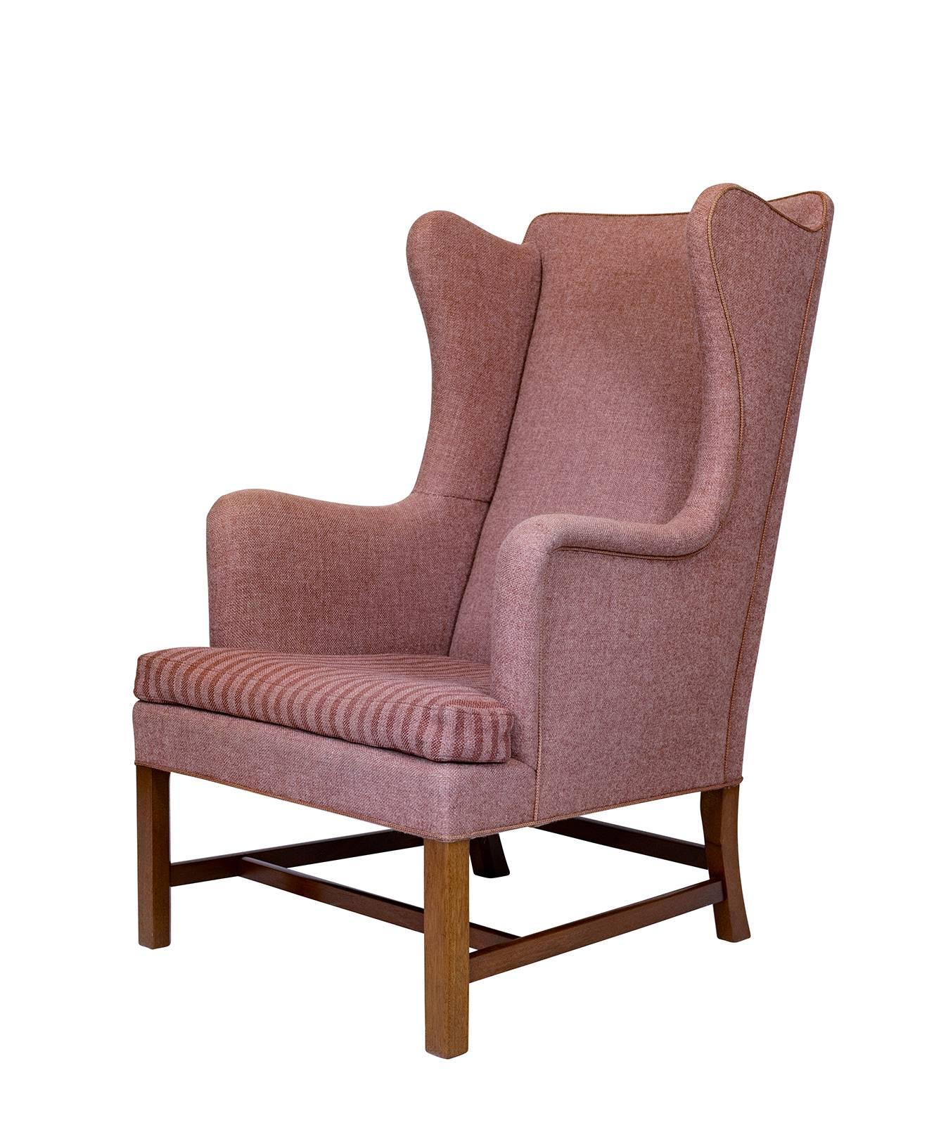 Kaare Klint wingback chair Designed in 1941 and Produced by Rud Rasmussen.    Store formerly known as ARTFUL DODGER INC