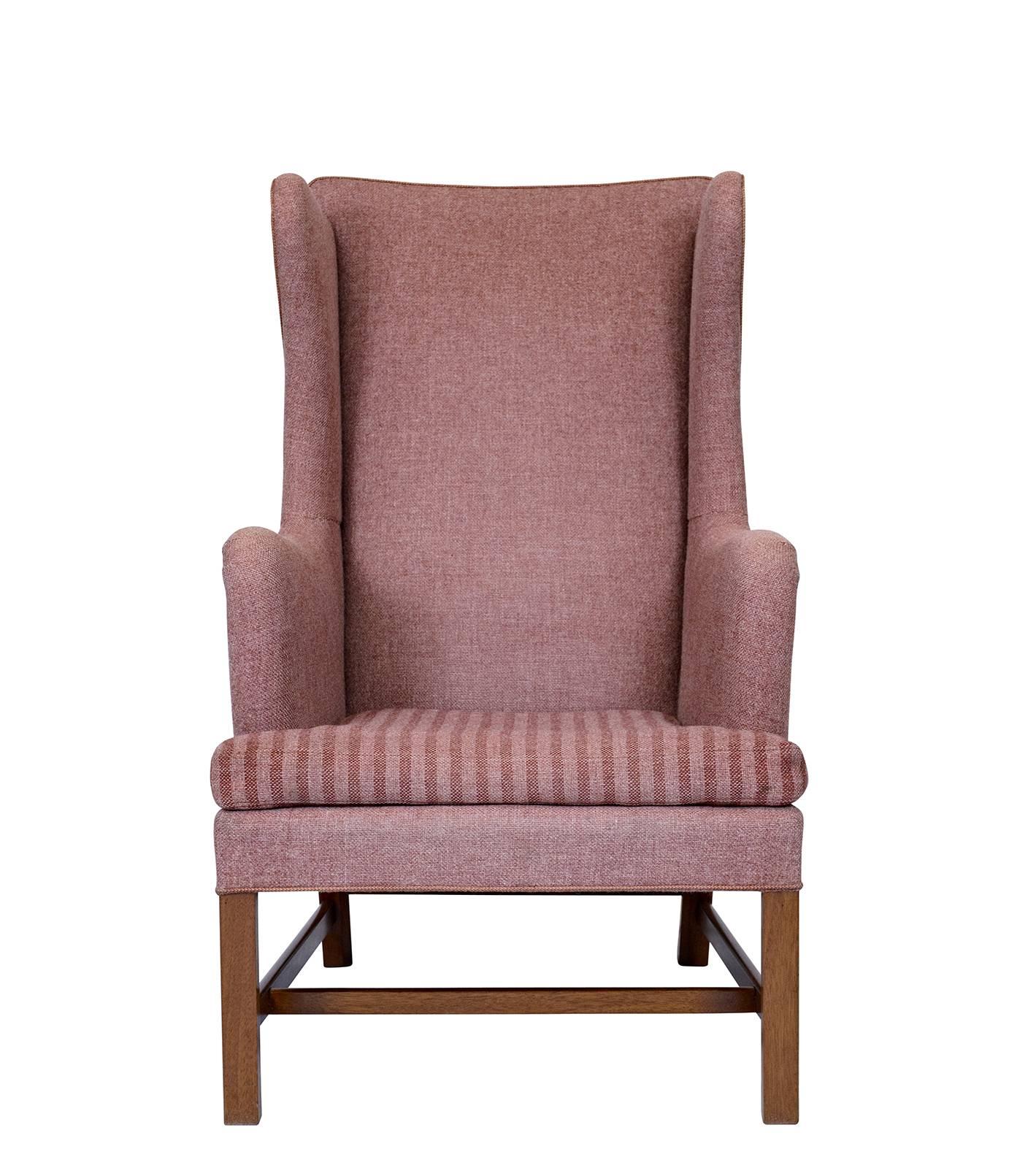 Scandinavian Modern Kaare Klint Wingback Chair
