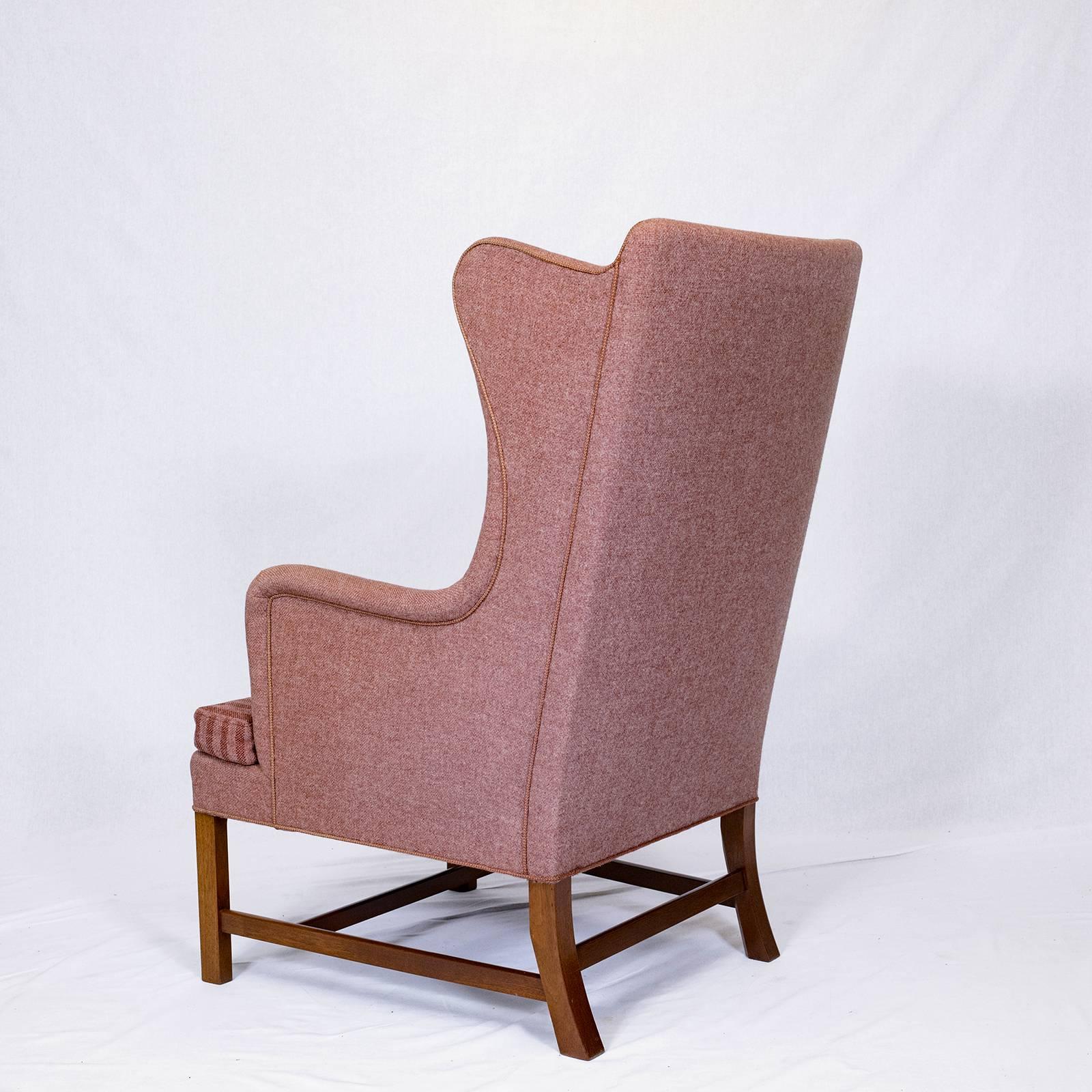 Kaare Klint Wingback Chair In Excellent Condition In Los Angeles, CA
