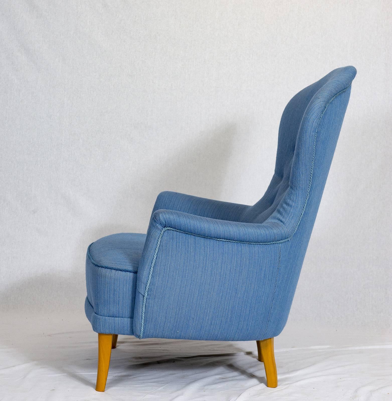 Scandinavian Modern Carl Malmsten Lounge Chair