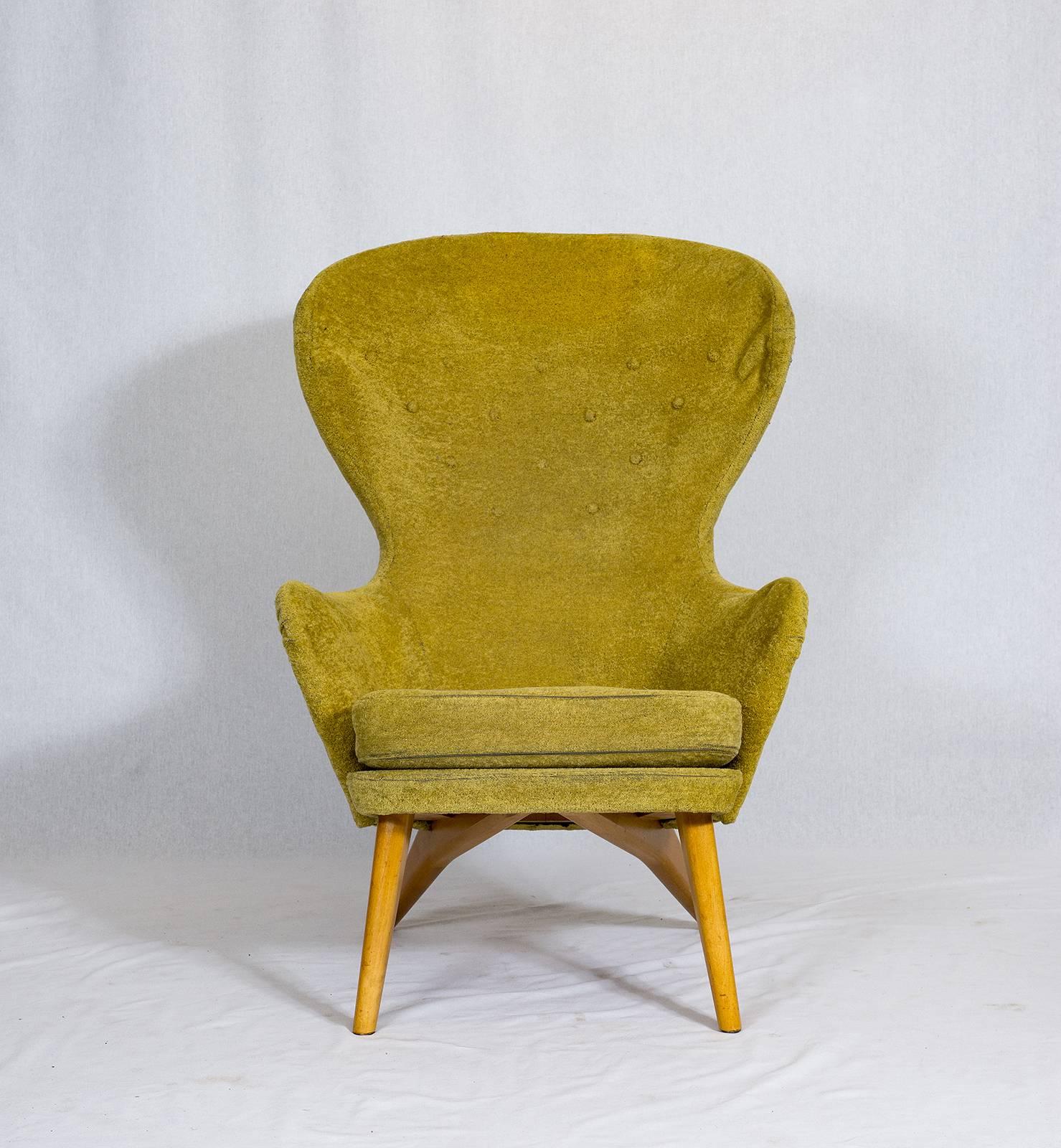 Scandinavian Modern Carl Gustav Hiort af Ornäs Lounge Chair
