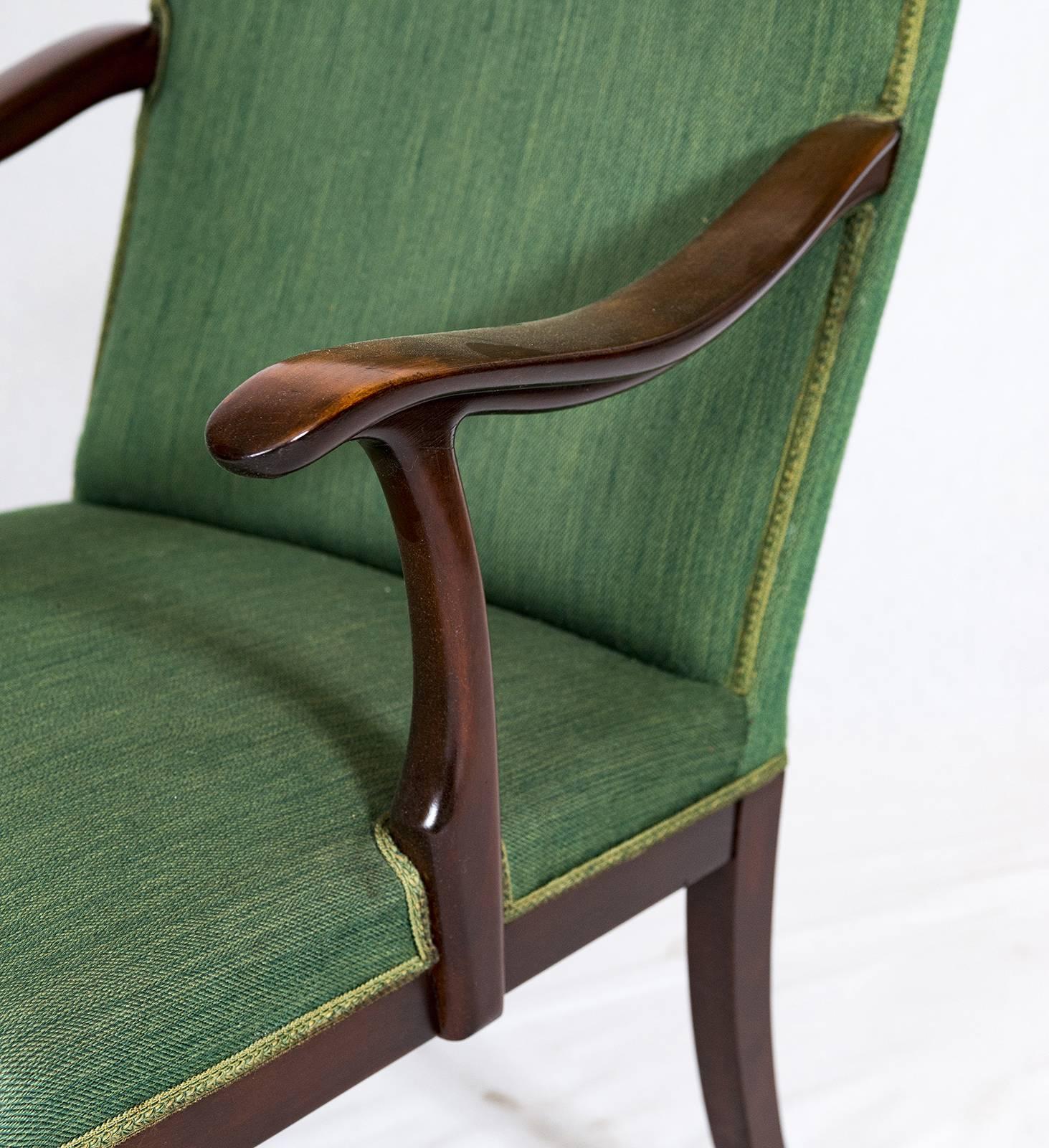 Mid-20th Century Frits Henningsen Lounge Chair For Sale