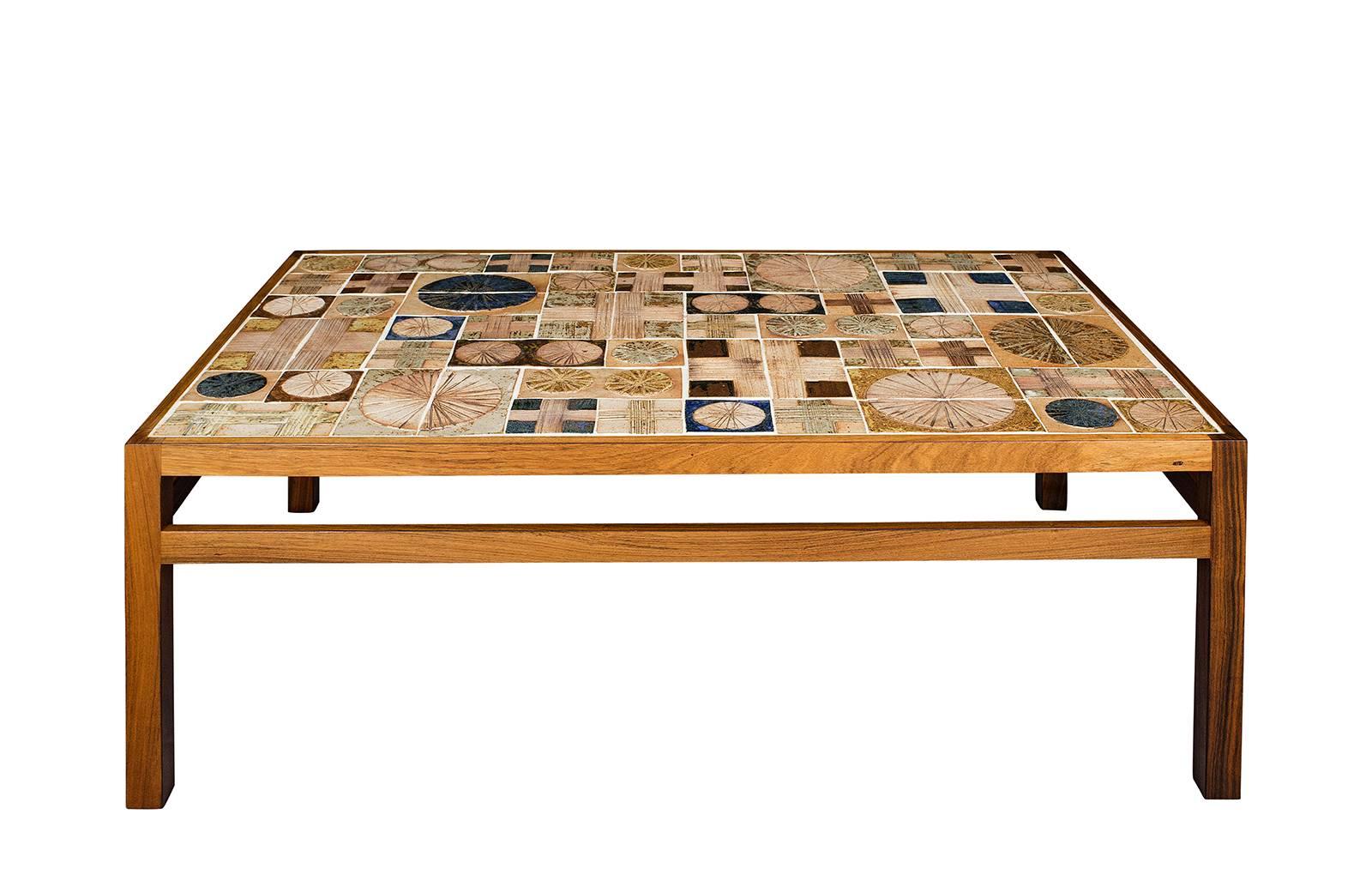 Scandinavian Modern Tue Poulsen Tile Coffee Table