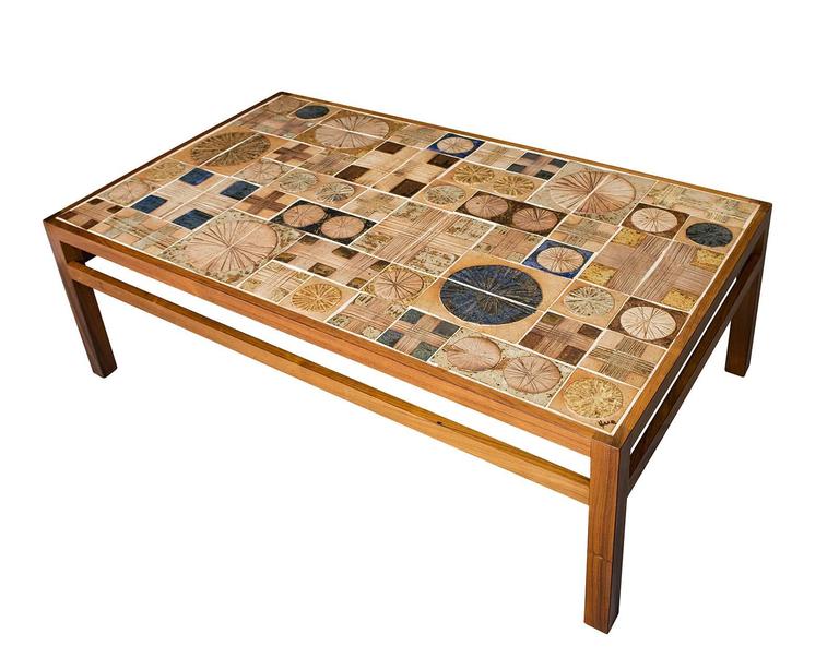 Tue Poulsen Tile Coffee Table at 1stDibs