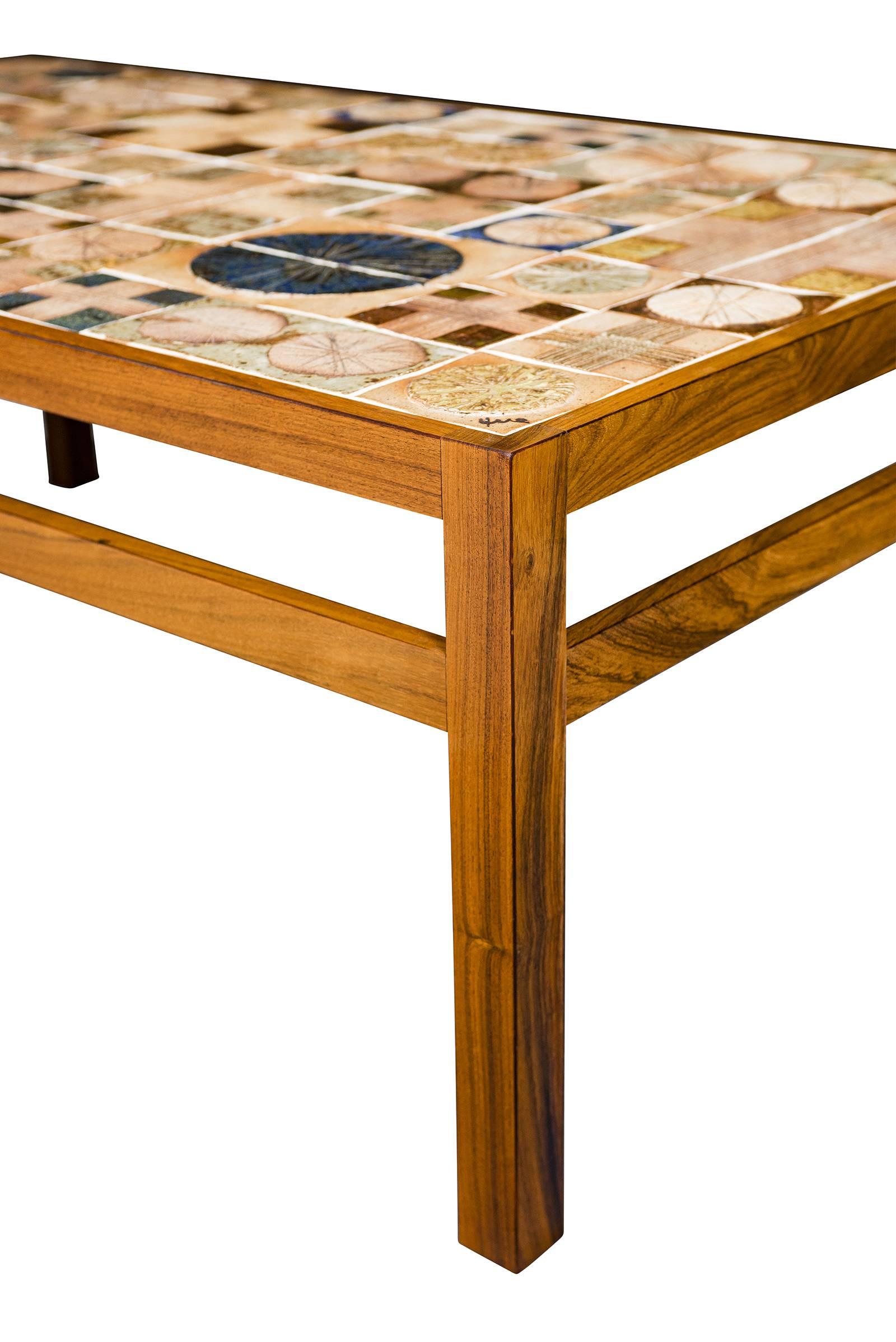 Mid-20th Century Tue Poulsen Tile Coffee Table