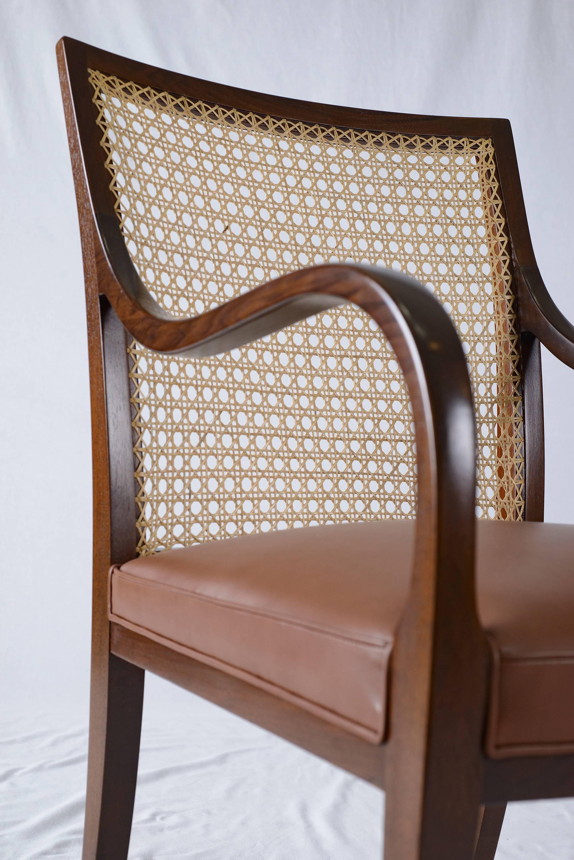 Cane Frits Henningsen Armchair For Sale
