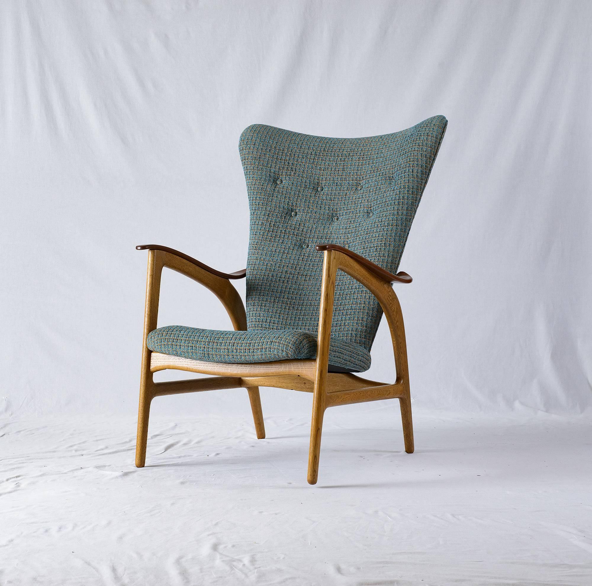 Mid-20th Century Danish Wingback Lounge Chair