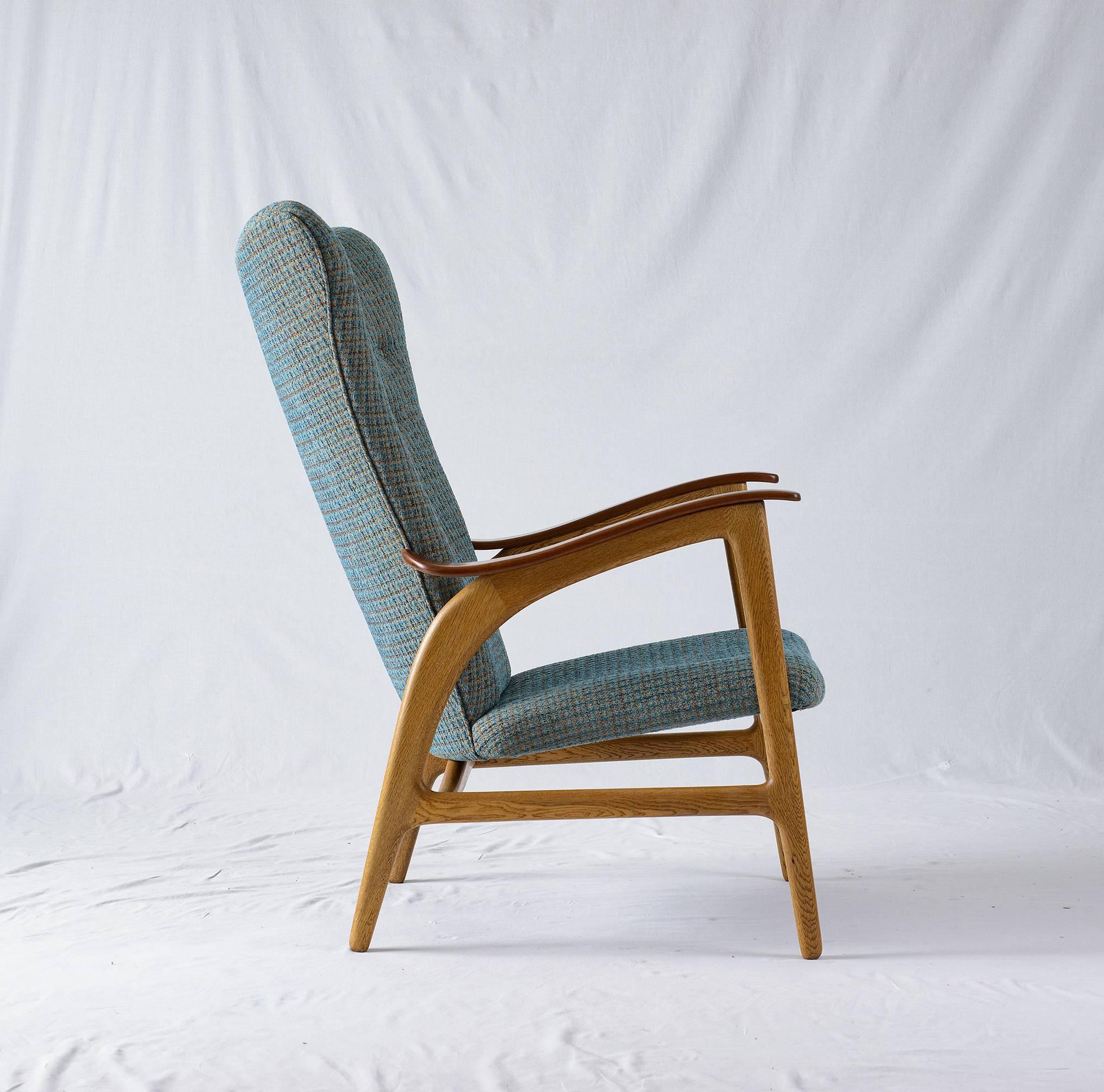 Scandinavian Modern Danish Wingback Lounge Chair