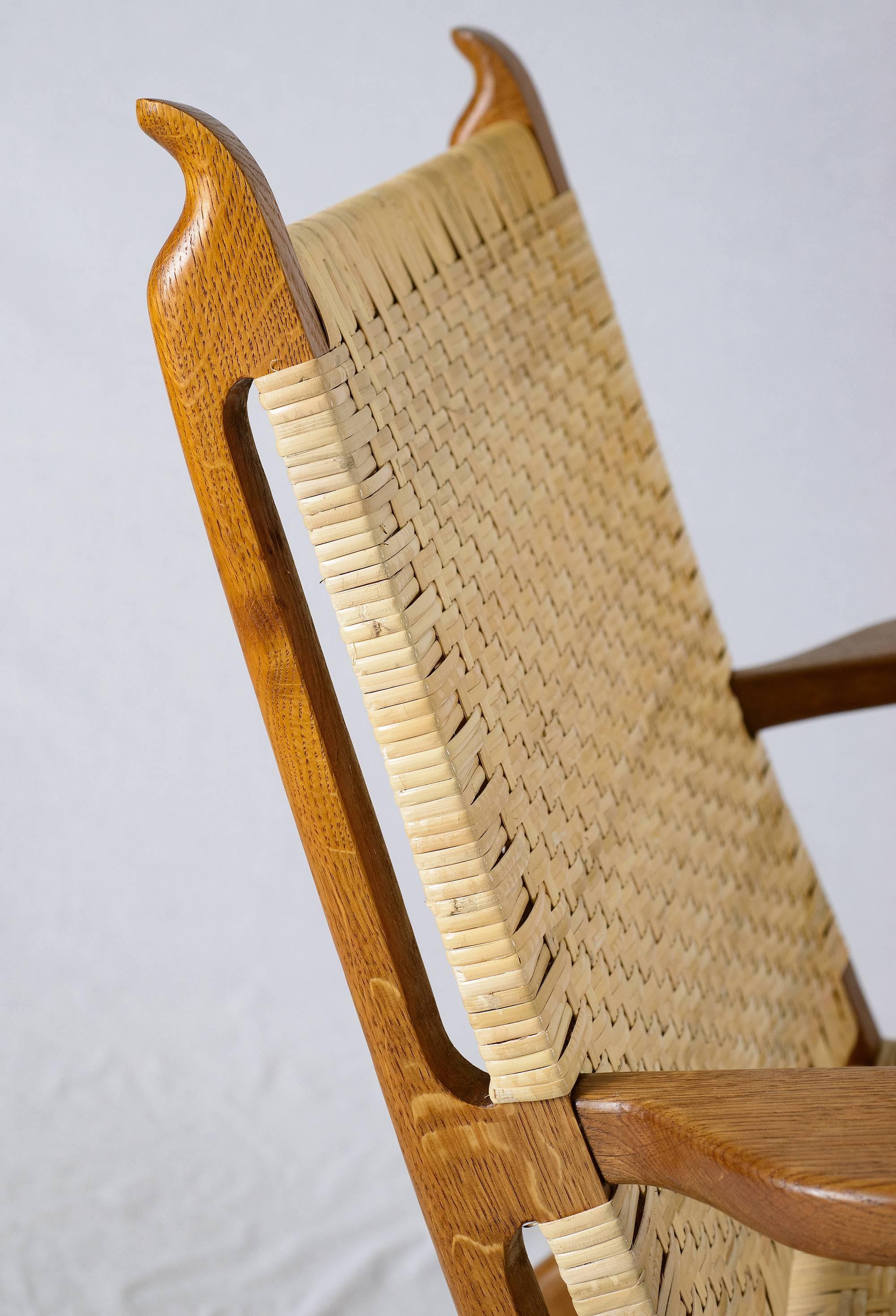 Hans Wegner CH-27 Lounge Chair In Excellent Condition In Los Angeles, CA