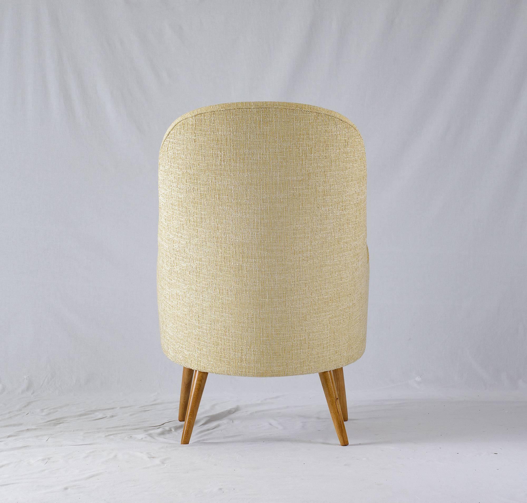 Fabric Swedish Lounge Chair