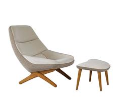 Illum Wikkelsø ML-91 Lounge Chair and Footstool