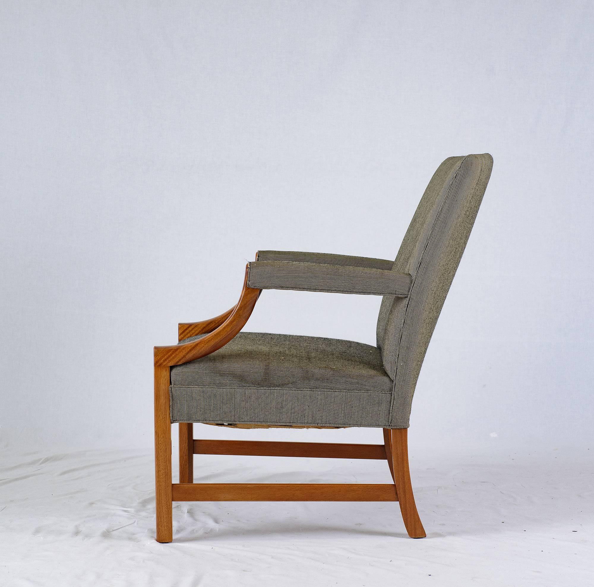 Mid-20th Century Pair of Ole Wanscher Armchairs