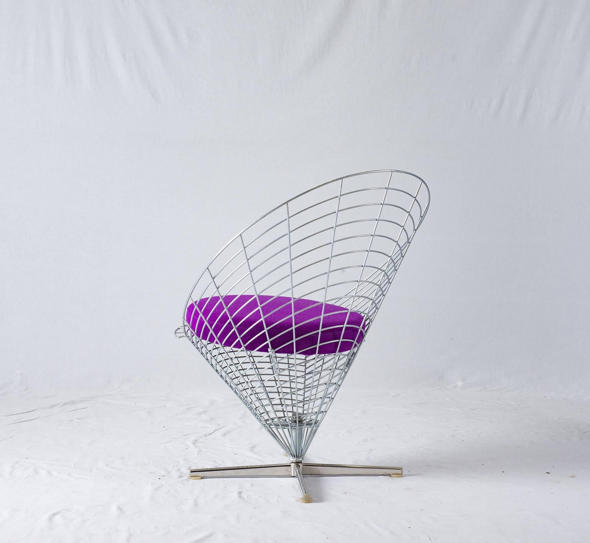 wire cone chair verner panton