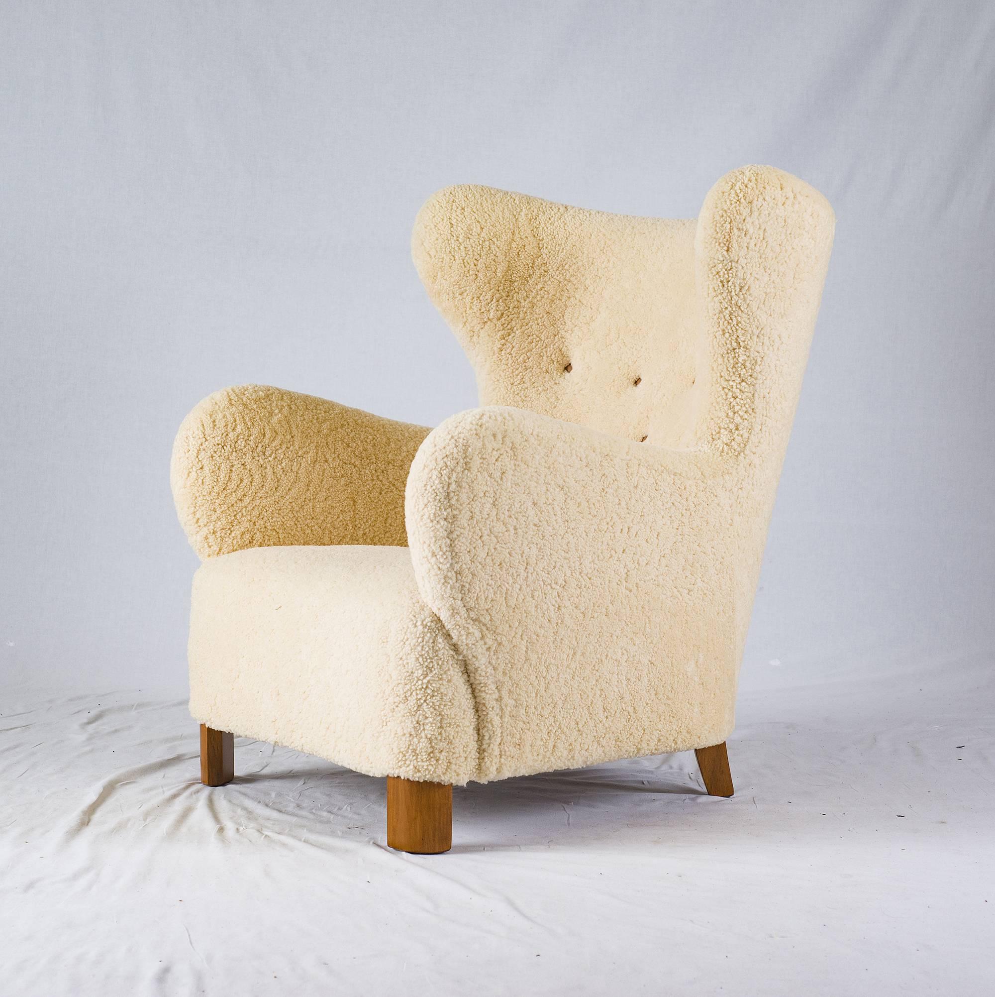 lounge chair sheepskin