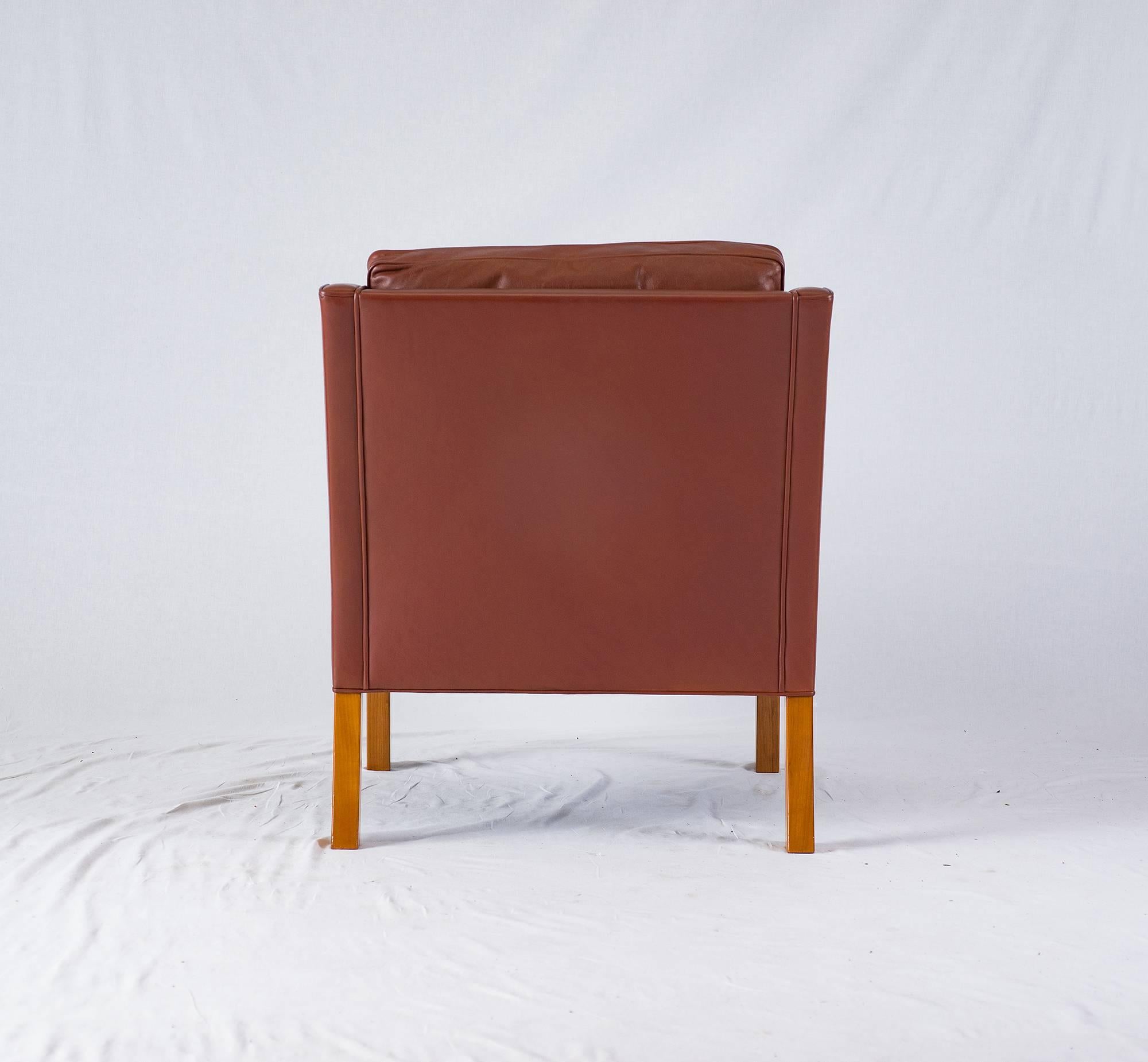 Mid-20th Century Børge Mogensen Lounge Chair For Sale