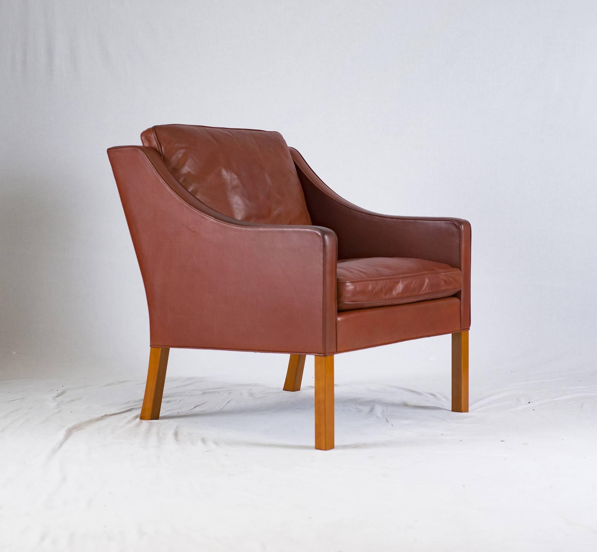 Scandinavian Modern Børge Mogensen Lounge Chair For Sale