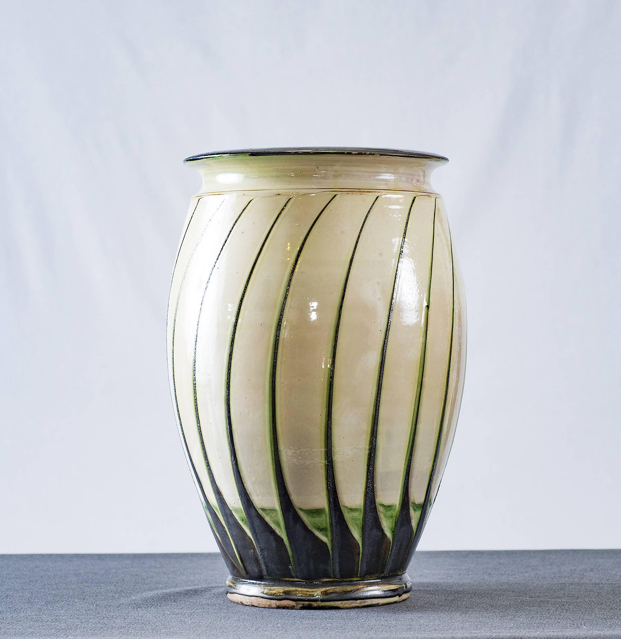 Large Herman Kahler vase.