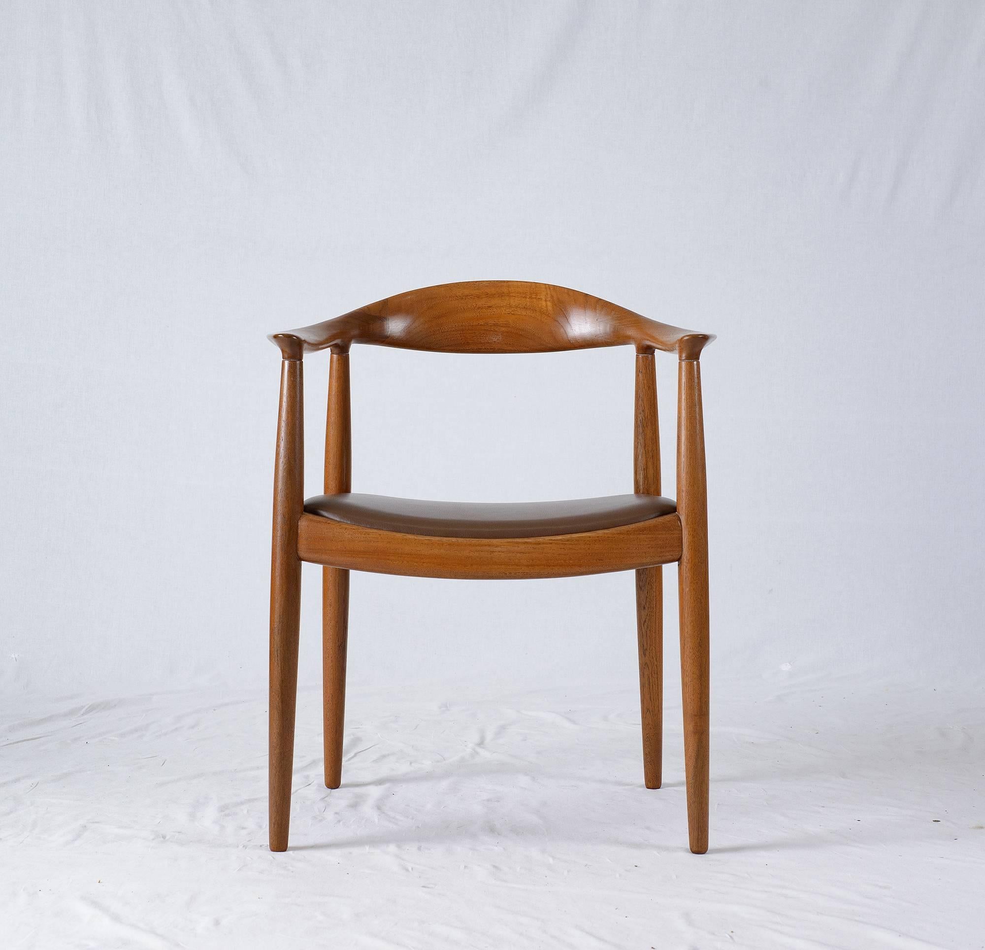 Set of 12 Hans Wegner JH-503 chairs designed in 1949 and Produced by Johannes Hansen.