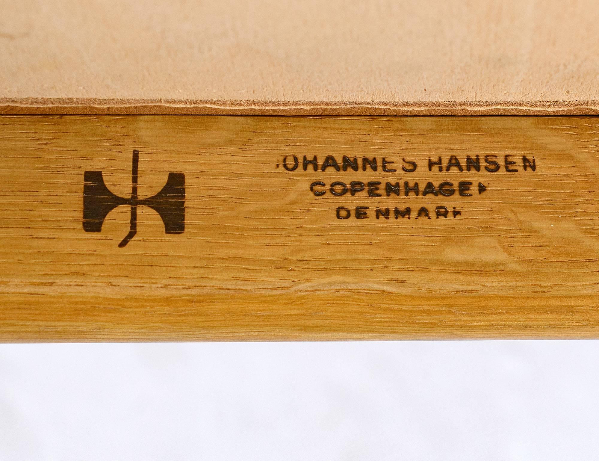 Set of Eight Hans Wegner JH-503 Chairs For Sale 1