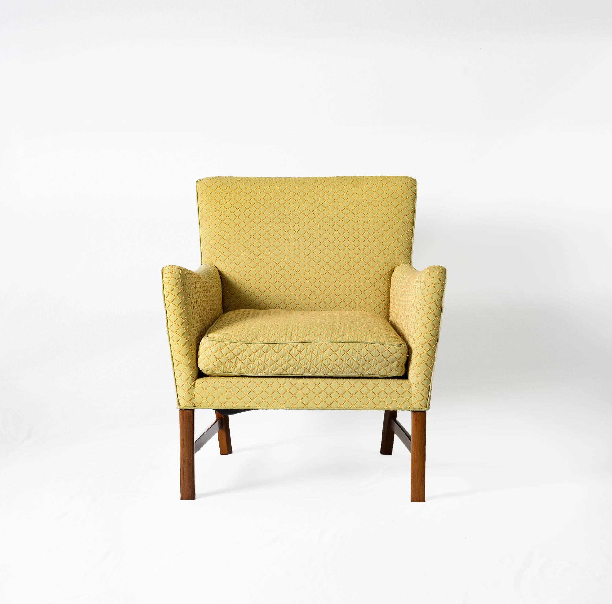 Scandinavian Modern Ole Wanscher Rosewood Lounge Chair For Sale